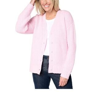 Studio Park x Amy Stran Women's Button Front Sparklin' Cardigan Lilly - Regular
